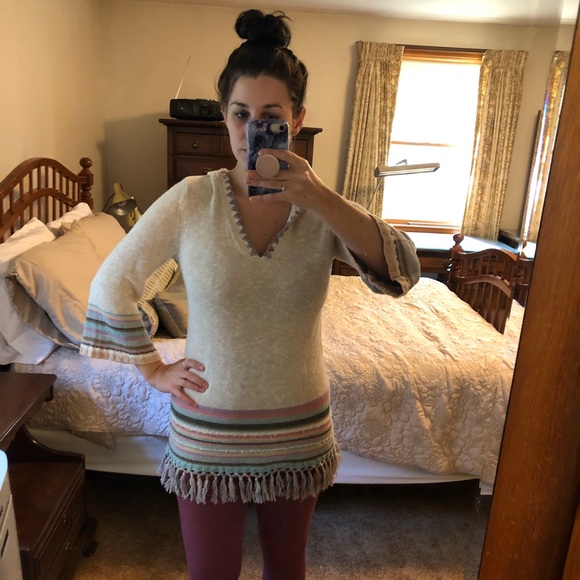 Calypso st. Barth knit, tasseled hoody. - Picture 5 of 8